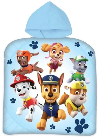 Billede af Badeponcho - Børnehåndklæde - Paw Patrol - 50x100 cm - 100% Bomuld hos Dynezonen.dk